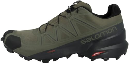 Salomon Herren Speedcross Hiking Shoe, Black Black Phantom, 40 2/3 EU