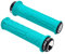 FIFTY-FIFTY Mountain Bike Handlebar Grips, Single Lock-on MTB Grips, Comfortable and Lock On, Non-Slip Bicycle Handle, Fit for All Mountain, Enduro, Downhill (Turquoise)