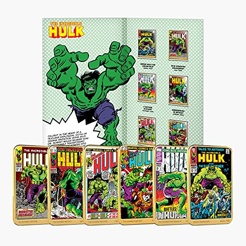 FANTASY CLUB Marvel The Incredible Hulk 24 Karat vergoldeter Barren Komplette Sammlung/Offizielle Marvel Gifts Limited Edition