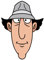 FoxyPrinting Inspector Gadget Celebrity Cardboard Party Face Mask Fancy Dress