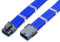 Shakmods 8 Pin ATX CPU Motherboard Sleeved Extension Cable 30cm + 2 Cable Combs (Dark Blue)