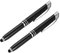 TOYANDONA 2 Stück Beleuchtete Spitze Stift Kugelschreiber Taschenlampe Schreiben Kugelschreiber LED Taschenlampe Licht Up Stift für Schriftlich in Der Dark (Schwarz)