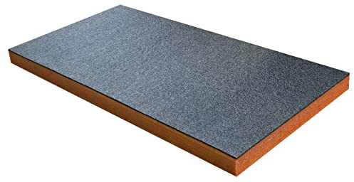 Shadow Foam Medium Sheet – Foam for Tool Box Organisation – 1000mm x 500mm - DIY Cut & Peel Foam Sheet for Tool Boxes & Tool Storage Systems – Drawer Organiser – Orange (50mm Depth)
