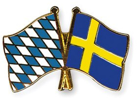 Bayern-Schweden Freundschafts Pin | Oktoberfest Pin Anstecker Bayern