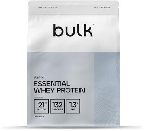 Bulk Protéines De Lactosérum Essentielles, Protéine Whey en Poudre, Vanille, 2,5kg