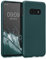 kwmobile Case kompatibel mit Samsung Galaxy S10e Hülle - Schutzhülle aus Silikon metallisch schimmernd - Handyhülle Metallic Petrol