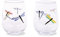 Kate Spade New York Stemless Wine Glass Set of 2, BPA-Free Acrylic Glasses, 14 Ounce Capacity Plastic Wine Cups (Dragonfly Flight)