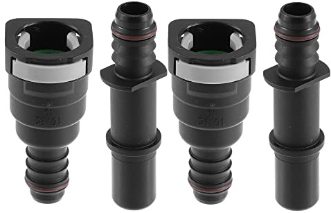 X AUTOHAUX 15.82mm to 14mm Straight Car Fuel Hose Quick Release Connector 2 Set