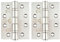 IRONZONE 4 x 3 Fire Rated Ball Bearing Door Hinges (Pair) – Grade 201 Stainless Steel – Satin Finish – 102 x 76 x 3mm – CE Certified