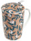 TEA SHOP - Taza de Té o Infusiones con filtro, infusor y tapa - Mug Super Jumbo Nature - Fabricada en Porcelana con diseño exclusivo y original