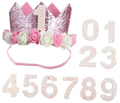 Toyvian Hut 1 Satz Digitale Geburtstagskrone Geburtstag Prinzessin Tiara Partyhüte Selber Machen Stirnband Geburtstag Geburtstagskrone Geburtstagshüte Oxford-stoff Blitz Mädchen Kronenhut