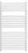Termoarredo Sara (1110 mm x 600 mm bianco)