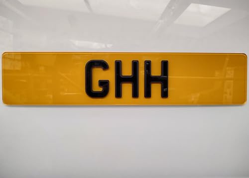 Pyramid Style Gloss Letters for number Plates