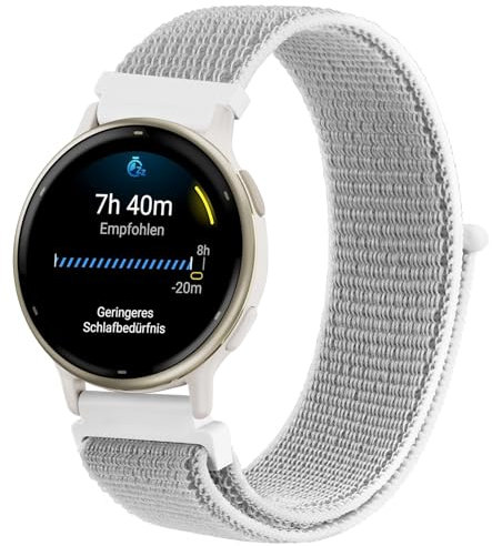 AK für Garmin Vivoactive 5 Armband/Vivoactive 3 Armband, 20mm Quick Release Nylon Ersatzarmband für Garmin Vivoactive 5/Vivoactive 3/Forerunner 55/245/645 Damen Herren