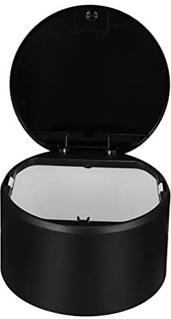 Cabilock 1Stk Desktop-Mülleimer Abfallbehälter für die Arbeitsplatte Abfallhalter Desktop-Abfallbehälter Tischabfalleimer garbage disposal dustbin Mini-Mülleimer Müllcontainer Plastik Black