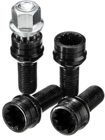 GYTTAK Reifenschraube Radmutter Kompatibel Mit VW Für Golf Für J&etta Radschraubenbolzen Sicherungsmutter Radmuttern Radmuttern 7MM M14x1.5 Autozubehör