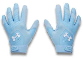 Under Armour Clean Up Men's Baseball Gloves, (465) Blue Horizon/Blue Horizonte/White, XX-Large
