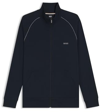 BOSS Mens Mix&Match Jacket Z Embroidered-logo jacket in stretch cotton