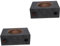 ULTECHNOVO 2pcs Box Subwoofer Enclosure Box Sealed Car Subwoofer Kit for Audio Upgrade