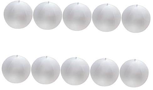 ERINGOGO 10 Stück Wasserball-led-Dekoration Aufblasbarer Multifunktionsball Zarter Wasserball Dekoratives Kinderspielzeug Multifunktions-kinderball Aufblasbarer Ball Im Freien PVC Weiß