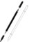 Lápiz Táctil Magnético 3 en 1 para Tableta con Punta de Fibra, Goma y Disco, No Requiere conexión Bluetooth, Compatible con iPhone, iPad, Samsung, Huawei, Xiaomi, y Más - Negro+Blanco