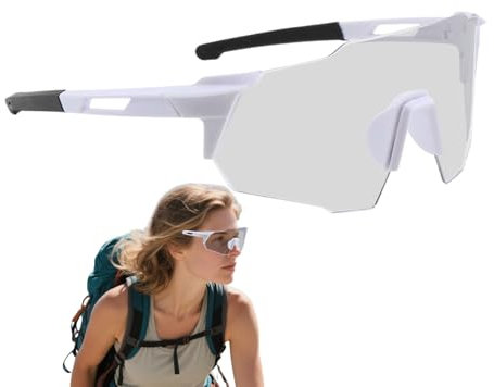 Genérico Gafas De Sol Polarizadas,Gafas De Ciclismo Con Protección UV | Lentes Transparentes Seguridad UV400 Para Running, Pesca y Béisbol