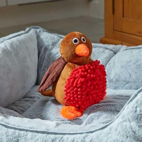 Smart Garden Products - Zoon Noodly Robin Latex & Plush Dog Toy (21 x 17cm)