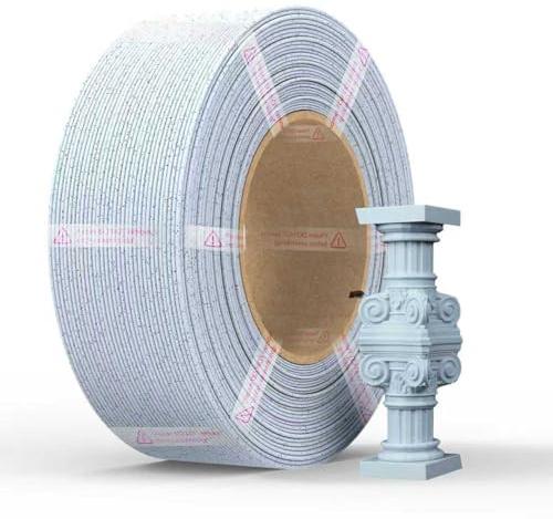 NextShapes PETG Refill Marmor 1,75mm, Steinoptik, 1kg Ohne Spule | Seidenmatt, ±0,02 mm, Layer-kaschierend, Hervorragende Schichthaftung, Passt für Bambu Lab und die meisten FDM Drucker