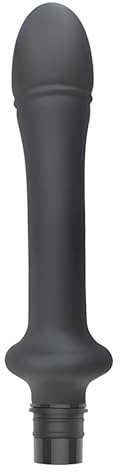 Tressify Massagepistole Aufsatz zur Muskelentlastung, Eierkopf, schwarzes Silikon, 17 cm