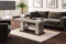 Design Couchtisch Tisch HN-777 Cappuccino - Nussbaum Hochglanz höhenverstellbar ausziehbar Esstisch