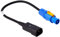 Premium IEC Kettle Lead C14 to Neutrik Powercon Long Flexible Mains Power Cable (25 cm)