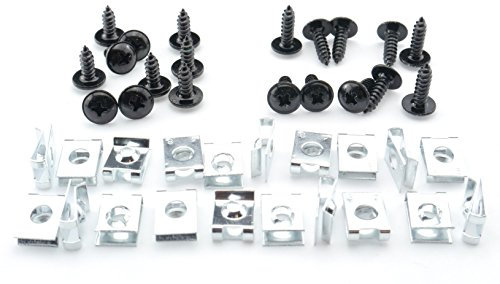 Tech-Parts-Koeln Schrauben Verkleidung Clipse 5mm Roller Quad Motorrad M5 schwarz Klemmen Satz