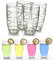 ADEPTNA Pack of 4 Hi Ball Plastic Swirl Tumblers Glasses Capacity Each Glass 670ML - BPA-Free Eco-Friendly Washable and Easy to Clean (Acrylic TUMBLERS)