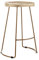 North interiors Vintage designer kitchen pub bar stool 70cm High White Black Copper (Gold Frame)