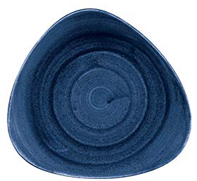 CHURCHILL Stonecast -Triangle Plate Teller- Durchmesser: Ø22,9cm, Farbe wählbar (Cobalt Blue)