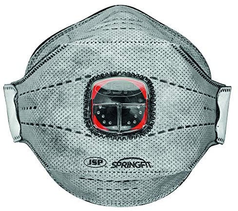 JSP Springfit Facciale Filtrante 436 FFP3 con Valvola Typhoon e Carboni Attivi, Confezione Retail (BGA802206N00)