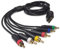 Bealuffe Cavo Component per PS2 PS3 (1.8 Metri), Cavo Componente HD Cavo Audio Video per PS2/PS3 Cavo AV/TV Multi Uscita