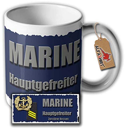 Tasse Zerstörer Hessen Klasse 101 A Hamburg Klasse Kriegsschiff Tee #33340