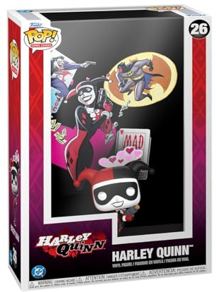 Funko POP! Comic Cover: Batman Adventures - Mad Love | Offizieller Fanartikel und Merch - Vinyl Sammelfigur als Regal Deko - Geschenkidee zum Geburtstag für Fans und Sammler