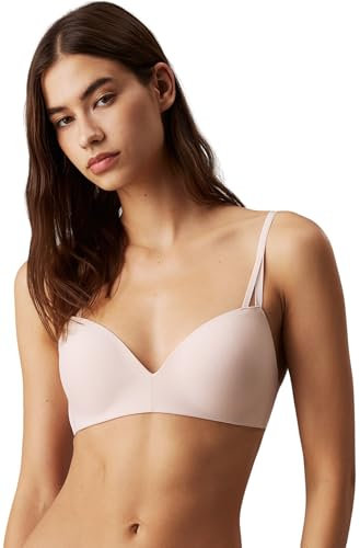 Calvin Klein Women’s Lift Stretch Demi Cup Bra, Beige (Beechwood), 34DD