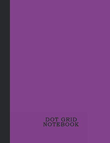 DOT GRID NOTEBOOK: Large Simple Dot Grid Journal - Violet cover - 120 Dotted Pages 8.5 x 11 inches - Dotted Paper Book