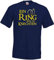 JGA Junggesellenabschied Herren T-Shirt Modell EIN Ring Ihn zu knechten - Navyblau XXL