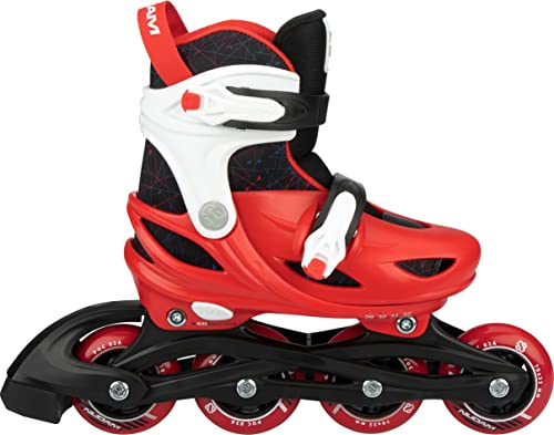Nijdam Inline-Skates Rad Racer 82A Polyethylen rot/schwarz Größe 25-28