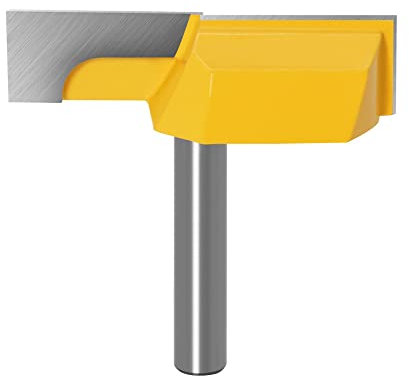 Saipor Fusto da 8 mm, per la pulizia del pavimento, fresa verticale, fresa per piallare, fresa per piano in legno, fresa per superfici piatte, utensile per pialla 57 mm di diametro di taglio