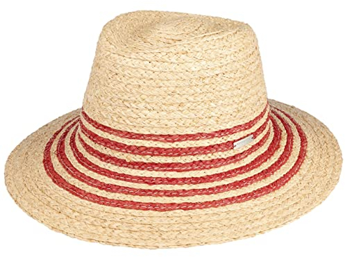 Seeberger Melenja Strohhut Damenhut Sommerhut Sonnenhut Gartenhut Strandhut Raffiahut (One Size - rot)