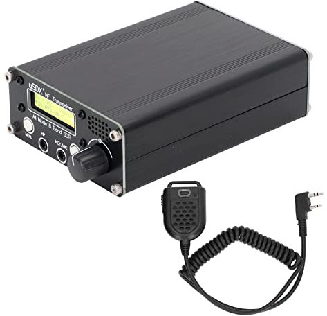 Ricetrasmettitore Radio a 8 Bande Display LCD SDR Full Mode HF Onde Corte SSB QRP Ricetrasmettitore Radio CW con Connettore Antenna BNC Supporto Connessione Al Computer(senza energia)