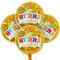 LINAYE Einschulung Schulanfang Folienballon Deko - 4 STK Heliumballon Folien Luftballon Deko für Einschulung Schulanfang Schuleinführung Schulstart Deko Dekoration für Schulkind Jungen Mädchen