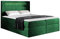Mirjan24 Boxspringbett Snap mit LED-Beleuchtung Doppelbett mit 2 Bettkästen Matratze + Topper Amerikanisches Continentalbett Polsterbett Bett mit Kopfteil Bettgestell (Magic Ve. 2225, 120 x 200 cm)