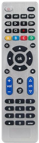 VINABTY Universal Remote Control fit for LG Samsung Sony Philips VIZIO Westinghouse RCA Sansui Funai TCL Hisense Toshiba TV, DVD, Blu-ray, VCR, Soundbar, TV/DVD Combo, HDTV Set Top Box, Home Theater