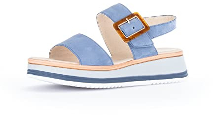 Gabor Damen Plateausandalen, Frauen Sandalen,Moderate Mehrweite (G),bequem,Sommerschuhe,Freizeitschuhe,Strandschuhe,Heaven (LDS),40 EU / 6.5 UK